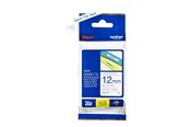 Papier, papier fotograficzny i etykiety - Brother Tape brother 12 mm blue/white - TZ233