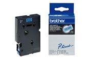 Papier, papier fotograficzny i etykiety - Brother Tape/9mm black on blue - TC591