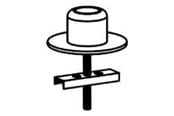 Uchwyty ścienne, uchwyty AV i meble AV - Ergotron DS100 GROMMET MOUNT - Max - recommended for - 60-350-200