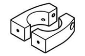 Uchwyty ścienne, uchwyty AV i meble AV - Ergotron Split Pole Mount Bracket - Max - recommended for - 60-423-003