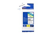 Papier, papier fotograficzny i etykiety - Brother Tape Sort tekst hvid tape 36mm - TZ-261