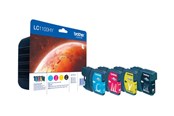 Tusz, toner i material eksploatacyjny - Brother LC 1100HY Value Pack - Kartridż z tuszem Cyjan - LC1100HYVALBPDR