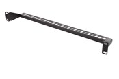 Akcesoria sieciowe - Deltaco Cable support for 19" mounting 1U Black - 19-1