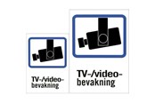 Monitoring - Deltaco Klistermærke "TV/Video" - 20-005