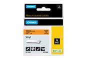 Papier, papier fotograficzny i etykiety - DYMO ® Rhino Industrial Tape 12 mm x 5.5m coloured vinyl black on orange - 18435