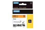 Papier, papier fotograficzny i etykiety - DYMO ® Rhino Industrial Tape 19 mm x 5.5m coloured vinyl black on orange - 18436