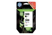 Tusz, toner i material eksploatacyjny - HP 300 / CN637EE - Combo Pack - Black - (Cyan Magenta Cyan) Ink - Kartridż z tuszem Trójkolor na bazie barwnika *DEMO* - CN637EE