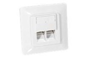 Akcesoria sieciowe - Equip Netværksudtag C5 8/8. Signalhvid - 125721