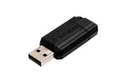 USB Stick - Verbatim PinStripe - Czarny - 16GB - USB Stick - 49063