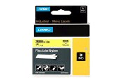 Papier, papier fotograficzny i etykiety - DYMO ® Rhino Industrial Tape 24 mm x 3.5m flexible nylon black on yellow - S0773850