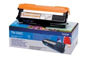 Tusz, toner i material eksploatacyjny - Brother TN328C / TN 328C - High Capacity Cyan Toner - Toner laserowy Cyjan - TN328C