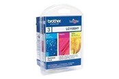 Tusz, toner i material eksploatacyjny - Brother LC 1100 Rainbow Pack - Toner laserowy Cyjan - LC1100RBWBPDR