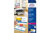 Papier, papier fotograficzny i etykiety - Avery Business cards white satin finish double-sided print 220g Quick & Clean™ - C32016-25