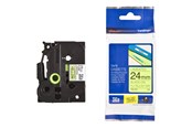 Papier, papier fotograficzny i etykiety - Brother TZEC51 Black on Yellow Roll (2.4cm x 5m) - TZEC51