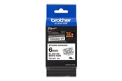 Papier, papier fotograficzny i etykiety - Brother TZeS211 / TZe-S211 Labelling Tape Cassette – Black on White 6mm wide - TZES211