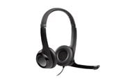 Sluchawki, zestaw sluchawkowy - Logitech H390 USB Computer Headset - Black - 981-000406