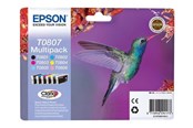 Tusz, toner i materiał eksploatacyjny - Epson T0807 Multipack (Black/Yellow/Cyan/Magenta/Light Magenta/Light Cyan) - C13T08074021