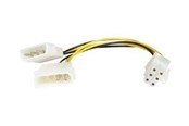 Kabel zasilajacy (wewnetrzny) - StarTech.com LP4 to 6 Pin PCI Express Vi - LP4PCIEXADAP