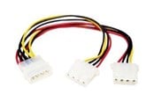 Kabel zasilajacy (wewnetrzny) - StarTech.com LP4 to 2x LP4 Power Y Splitter Cable - PYO2L