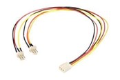 Kabel zasilajacy (zewnetrzny) - StarTech.com TX3 Fan Power Splitter Cabl - TX3SPLIT12