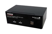 Przelacznik KVM - StarTech.com 2 Port Dual DisplayPort USB KVM Switch w/ Audio & USB Hub - SV231DPDDUA