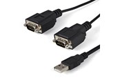 Adapter Sieciowy  (karta sieciowa, serwer druku, itp.) - StarTech.com ICUSB2322F 2 Port FTDI USB to Serial RS232 Adapter Cable with COM Retention - ICUSB2322F