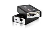 Wzmacniacz i transceiver - ATEN CE100 Local and Remote Units USB VGA Cat 5 Mini KVM Extender (1280 x 1024@100m) - CE100-AT-G