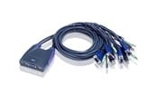 Przelacznik KVM - ATEN CS64US 4-Port USB VGA/Audio Cable KVM Switch 0.9m - CS64US-AT