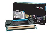 Tusz, toner i materiał eksploatacyjny - Lexmark X748H1CG Cyan - X748H1CG