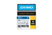 Papier, papier fotograficzny i etykiety - DYMO ® Rhino Industrial Tape 19 mm x 5.5m coloured vinyl white on blue - 1805417