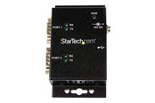 Adapter Sieciowy (karta sieciowa, serwer druku, itp.) - StarTech.com 2 Port Industrial Wall Mountable USB to Serial Adapter Hub with DIN Rail Clips - ICUSB2322I