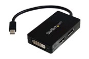 Kabel wyswietlacza - StarTech.com Mini DisplayPort to DisplayPort / DVI / HDMI Multifunction Adapter - adapter för video / ljud - DisplayPort / HDMI / DVI - MDP2DPDVHD