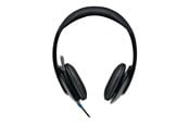 Sluchawki, zestaw sluchawkowy - Logitech H540 USB Headset - Black - 981-000480