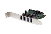 Kontroler, sterownik - StarTech.com 4 Port PCI Express PCIe SuperSpeed USB 3.0 Controller Card Adapter with SATA Power - PEXUSB3S4V