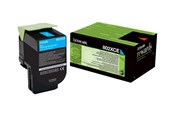 Tusz, toner i material eksploatacyjny - Lexmark toner cartridge - Cyan - Toner laserowy Cyjan - 80C2XCE