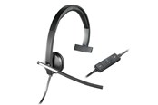 Sluchawki, zestaw sluchawkowy - Logitech USB Headset Mono H650e - Black - 981-000514