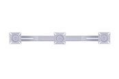 Uchwyty ścienne, uchwyty AV i meble AV - Multibrackets M Public Display Stand Triple Screen Mount 10"-24" Silver - Max - recommended for - 7350022736351