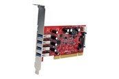 Kontroler, sterownik - StarTech.com 4 Port PCI SuperSpeed USB 3.0 Adapter Card with SATA / SP4 Power - PCIUSB3S4