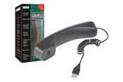 Telefon - Inne akcesoria - DIGITUS SKYPE USB telephone handset DA-70772 - DA-70772