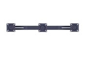 Uchwyty ścienne, uchwyty AV i meble AV - Multibrackets M Public Display Stand Triple Screen Mount 10"-24" Black - Max - recommended for - 7350022736382