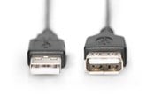 Kabel USB - DIGITUS USB 2.0 Extension Cable - 1.8m - AK-300200-018-S
