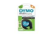 Papier, papier fotograficzny i etykiety - DYMO ® LetraTag Tape 12mm x4m (black on clear) 1-blister - S0721530