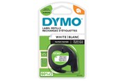 Papier, papier fotograficzny i etykiety - DYMO ® LetraTag Tape Paper 12mm X 4m (black on white) 1-blister - S0721510