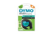 Papier, papier fotograficzny i etykiety - DYMO LT Etykiety plastikowe 12 mm x 4 m Rolka Czarny nadruk na zielonym plastiku do drukarek LetraTag - S0721640