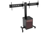 Uchwyty ścienne, uchwyty AV i meble AV - Multibrackets M Public Display Stand 180 Dual MediaBox4 Black - Max 80 kg - recommended for 55" - 7350022737785
