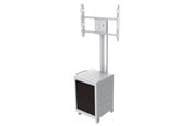 Uchwyty ścienne, uchwyty AV i meble AV - Multibrackets M Public Display Stand 180 Single MediaBox4 Silver - Max 40 kg - recommended for 55" - 7350022737754