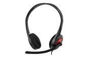 Sluchawki, zestaw sluchawkowy - Deltaco Headset HL-108 - HL-108