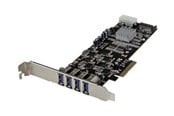 Kontroler, sterownik - StarTech.com 4 Port Quad Bus PCI Express PCIe USB 3.0 Card w/ UASP & Power - PEXUSB3S44V