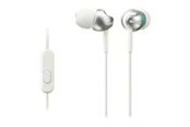 Słuchawki, zestaw słuchawkowy - Sony MDR-EX110AP Headset - White - MDREX110APW.CE7