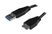 Kabel USB - StarTech.com Slim SuperSpeed USB 3.0 A to Micro B Cable - USB3AUB50CMS